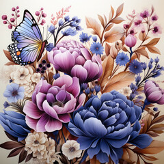 Seamless Floral Background Art