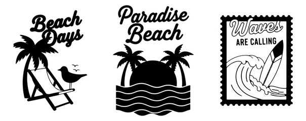 Beach days paradise waves