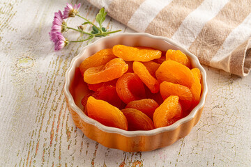 Sweet dry aprocot fruit heap