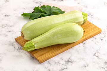 Raw frsh ripe zucchini vegetable