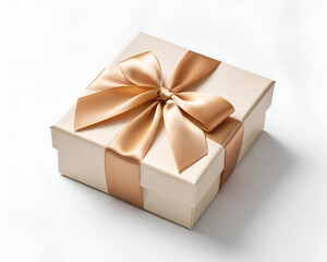 Obraz premium Gift Box with Golden Ribbon and Bow