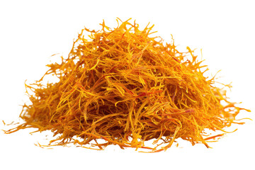 Fototapeta premium Pile of orange-yellow, fibrous spice