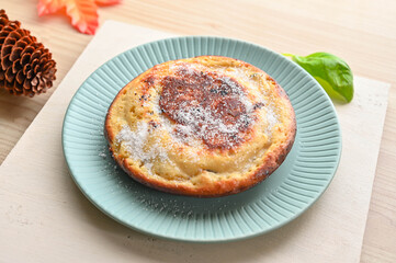 林檎と塩昆布のパンケーキ