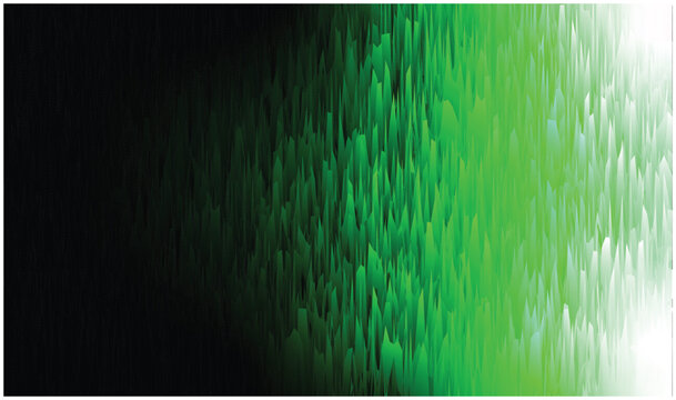 Abstract green and black gradient background with pixel sorting effect, creating a dynamic and visually interesting backdrop for various designs