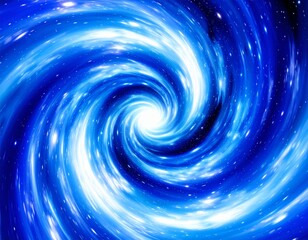 光に吸い込まれる銀河の渦