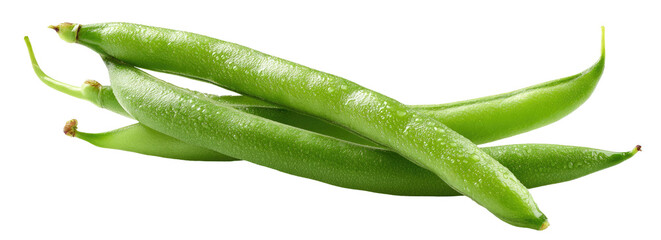 Fresh green beans, close-up