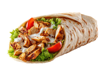 Grilled chicken wrap, fresh ingredients (1)