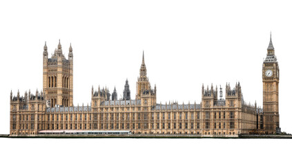 Fototapeta premium Exterior view of a grand, historic European building