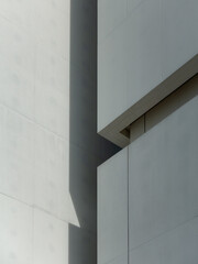 Obraz premium Minimalist Concrete Architecture with Geometric Lines and Modern Design