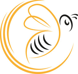 Biene, Hummel, Kreise, Tier, Insekt, Logo, Icon