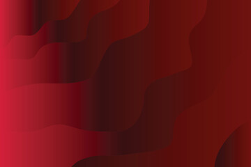Smooth flowing red silk wave background illustration