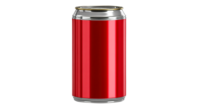 Red Metallic Soda Can sima554 2b36e083489a isolated on a transparent background