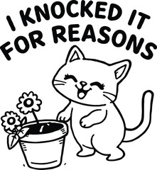 Cat T-Shirt Design | Cute Kitty, Funny Cat Quote & Pet Lover Typography