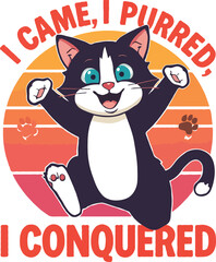 Cat T-Shirt Design | Cute Kitty, Funny Cat Quote & Pet Lover Typography