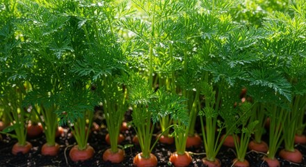 Freshly Harvested Carrots Growing in the Garden Ready for the Next Meal
