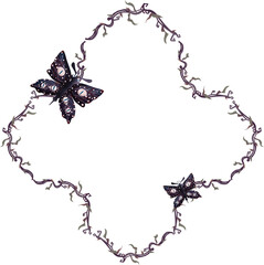 Gothic Cross Vine Frame