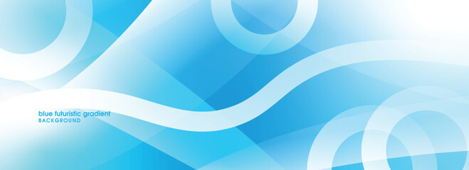 Dynamic Blue Gradient Background With Swirling Lines And Geometric Shapes abstract futuristic
