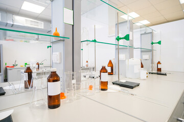 A modern laboratory in a medical institution, educational institution, or research center.