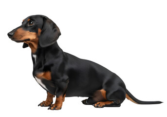 Isolated Dachshund dog , Dachshund Dog isolated over white background