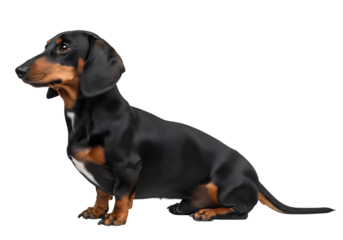 Isolated Dachshund dog , Dachshund Dog isolated over white background