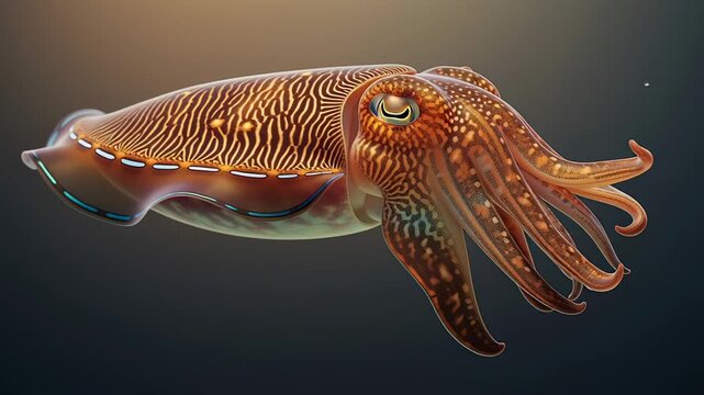 Cuttlefish Elegance - A Deep Dive into Marine Beauty and Color.