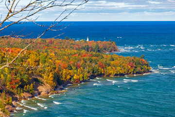 view of the coast of Lake Superior