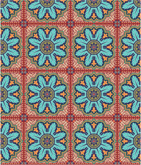 seamless pattern with floral pattern