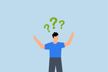 Indecisive manager cannot make decision, indecisive businessman deciding way to go.