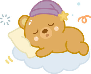 Cute Bear Sleeping