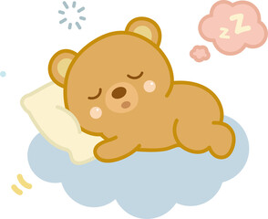 Cute Bear Sleeping
