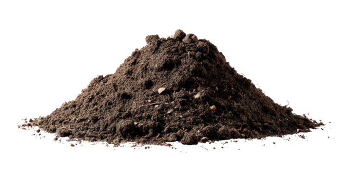 Pile of dark brown soil (3)