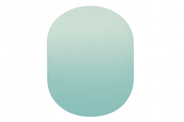 Oval abstract pastel gradient shape on transparent background