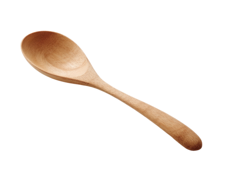 Wooden spoon, smooth and long handle
