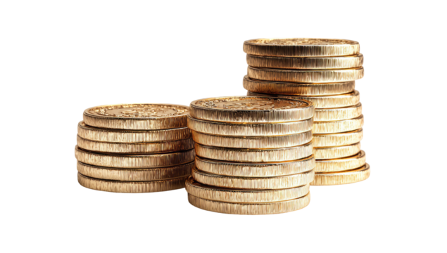 Stacks of gold coins (1)