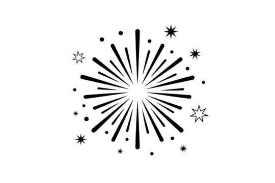 Stunning fireworks display bursting with radiant energy in the night sky, perfect for celebrations and special occasions, joyful and festive