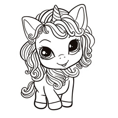 Cute cartoon chihuahua puppy smiling illustration icon