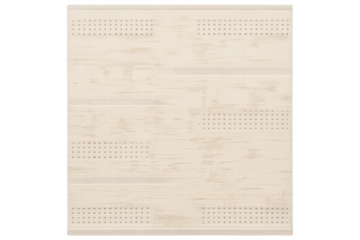 Perforated woodgrain vinyl soffit panel with transparent background
