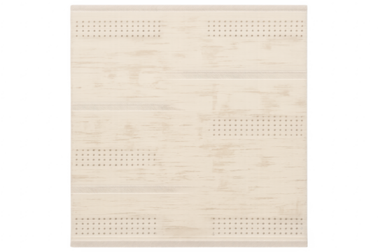 Perforated woodgrain vinyl soffit panel with transparent background