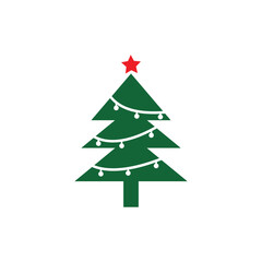 christmas tree vector illustration