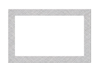Ornate decorative border frame with empty inner area isolated on transparent background