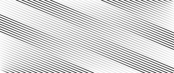 Line stripe pattern, gradient transition lattice background, fade gradation bg. Abstract straight thin line texture, geometric diagonal tilt halftone, parallel strip gray color. Vector illustration