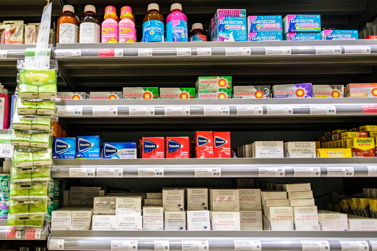 Selection Of Over-The-Counter Medicines And remedies
