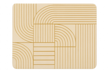 Abstract geometric pattern design with lines and curves