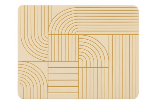 Abstract geometric pattern design with lines and curves