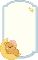 Fototapeta premium Cute Bear frame