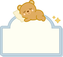 Fototapeta premium Cute Bear frame