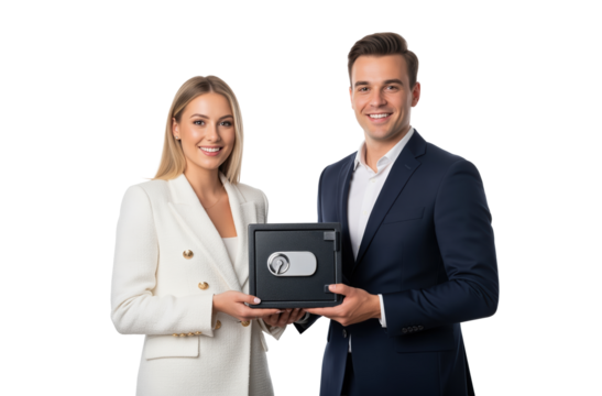 Safe deposit service for banks or insurers about client asset protection and secure storage for brochures or branch posters