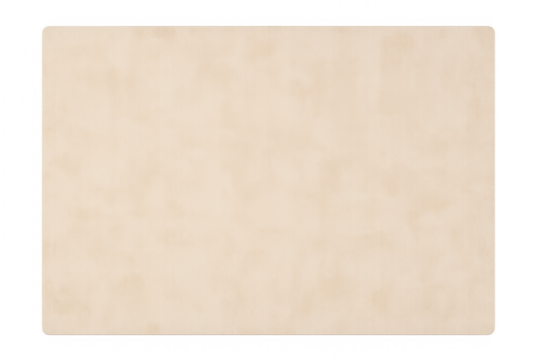 Blank aged parchment paper vintage texture on transparent background