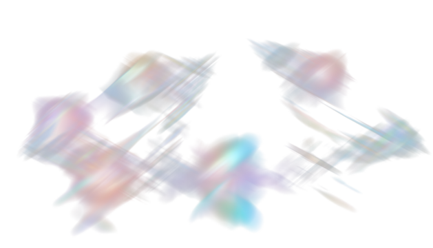 Crystal Rainbow Prism Light Transparent Glowing Overlay PNG