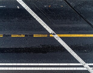 Fototapeta premium black tarmac texture background AI generated